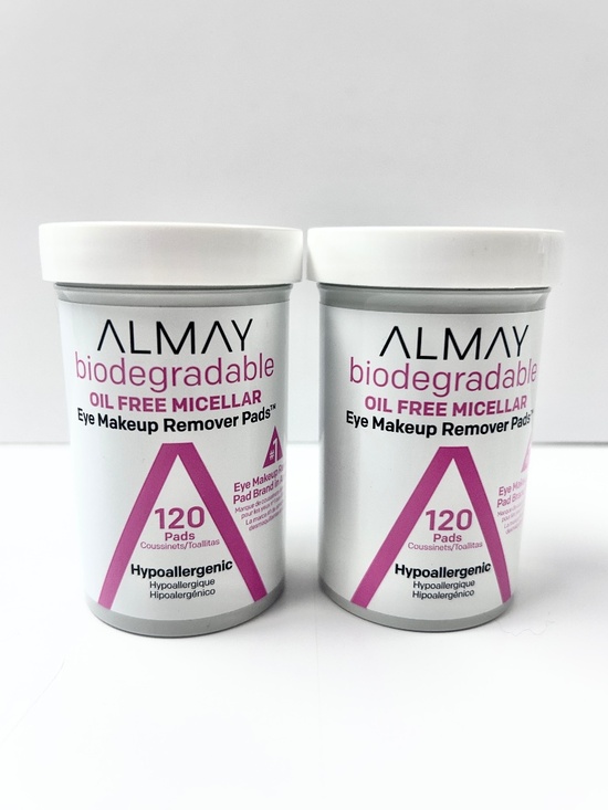 Almay Other - Lot of 2 ALMAY Biodegradable Oil Free Micellar Eye Makeup Remover Pads 120 Pads